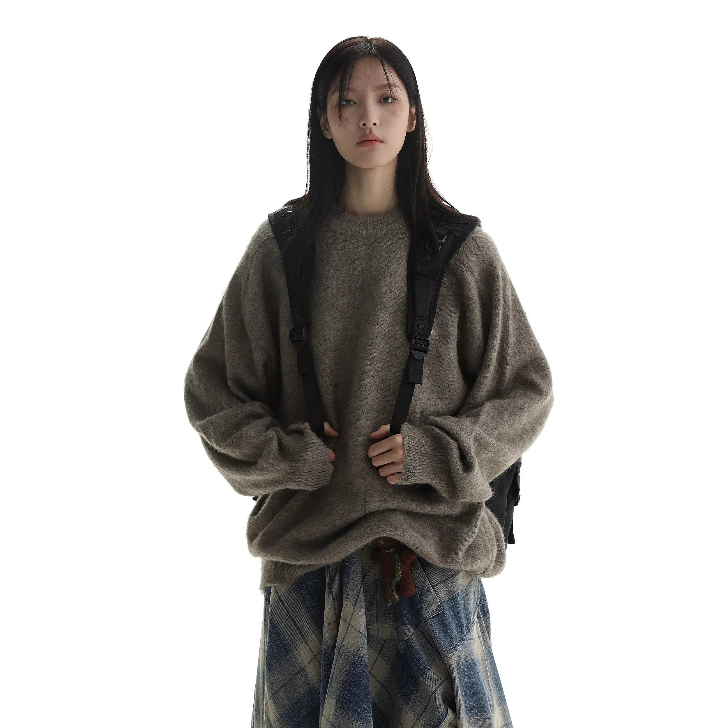 Loose Fit Mohair Sweater - chiclara