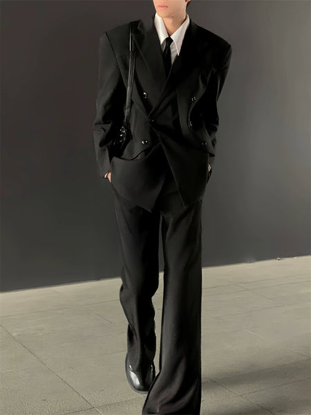 Oversized Double-Breasted Suit Jacket by ACETAILORS | Chiclara
