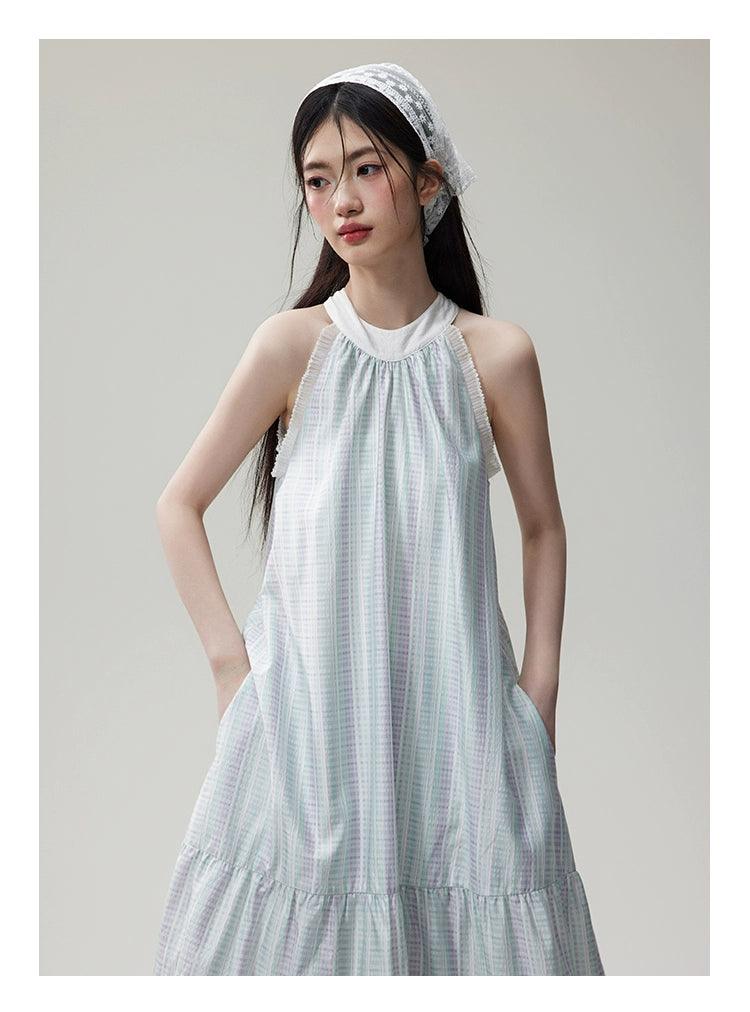 Robe maxi à plusieurs niveaux à la brume éthérée