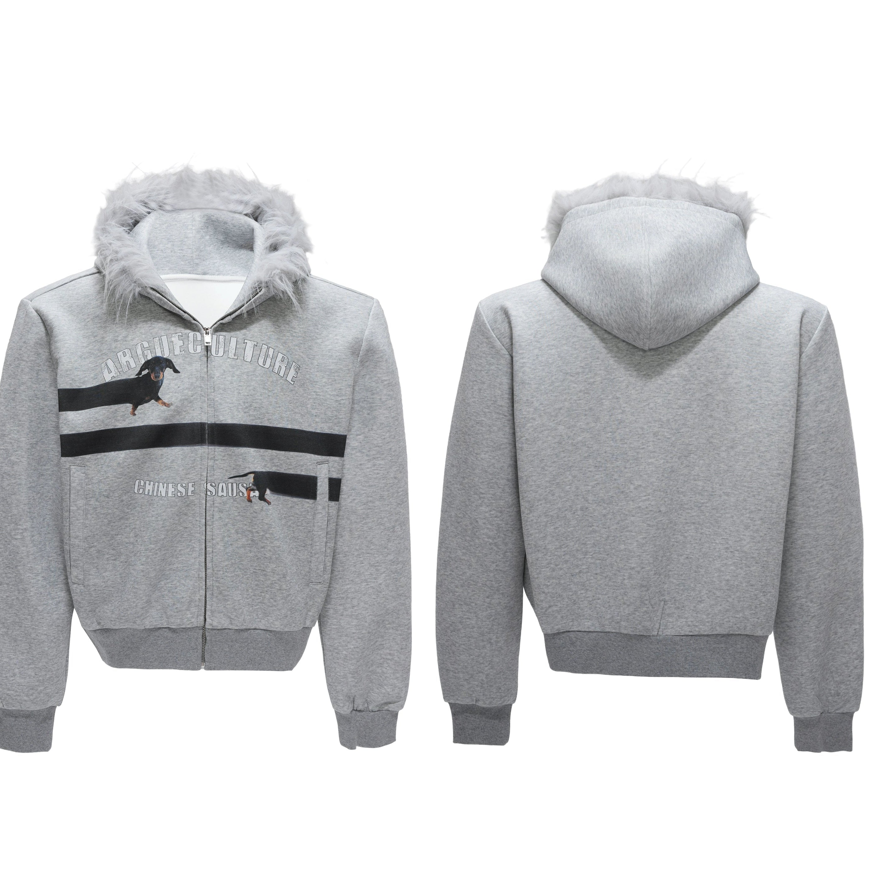 Sausage Dog Arctic Fur Hoodie