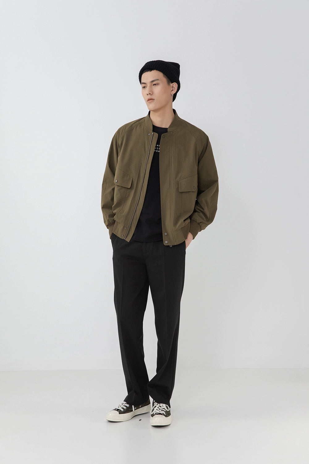 Split Hem Straight Pants