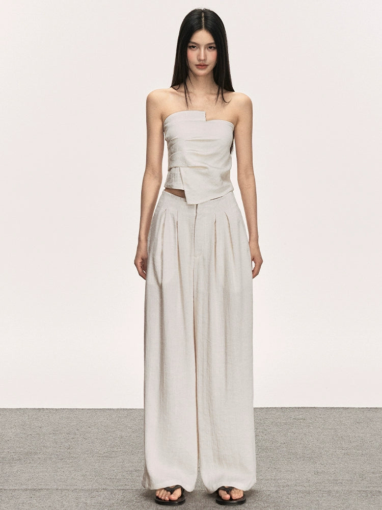 Tencel Linen French Summer Two-Piece Set