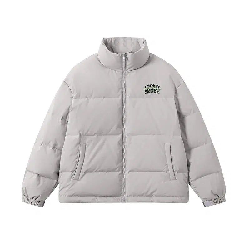 Zip-Up Winter Puffer Jacket - chiclara