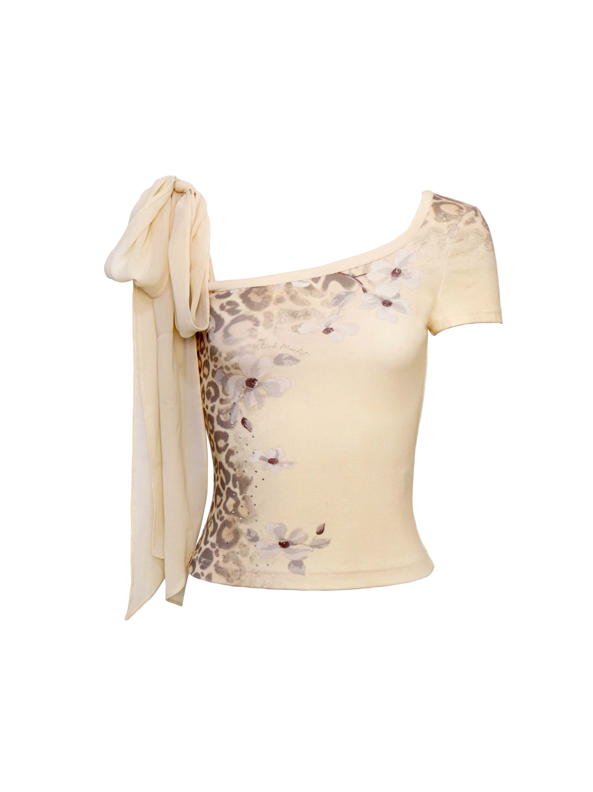 Sahara Whisper Leopard Scarf Tee