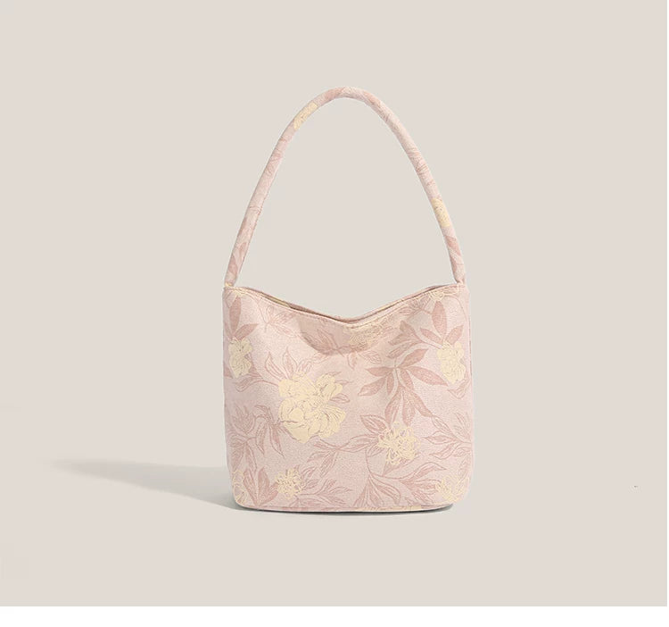 Mint Blossom Hobo Tote