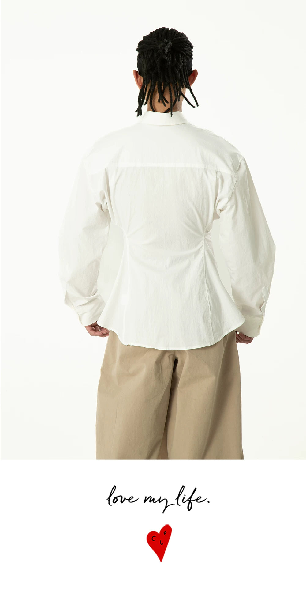Crosswrap Sculpted Waist Poplin Shirt