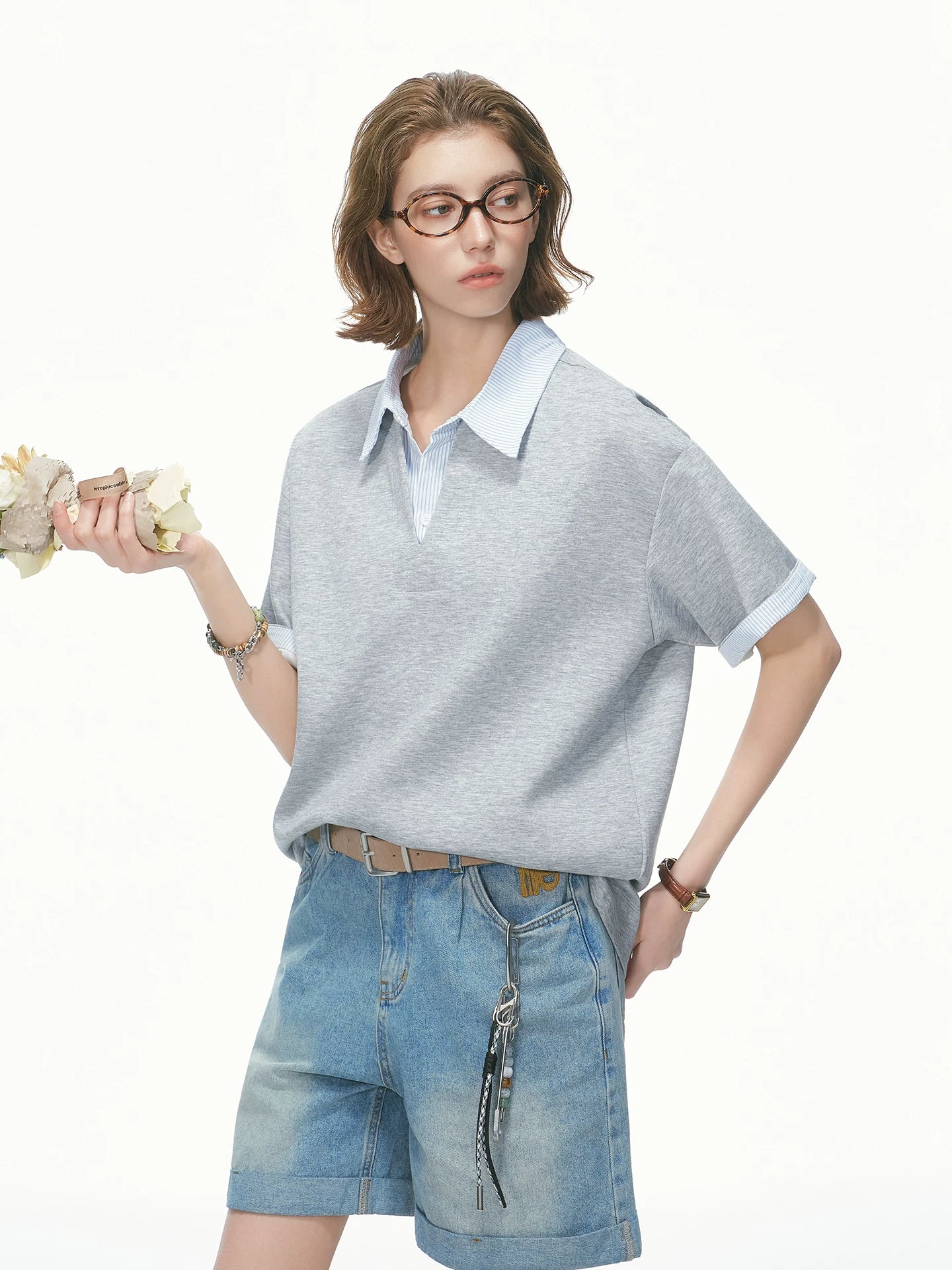 Collarblend Jersey Polo Tee