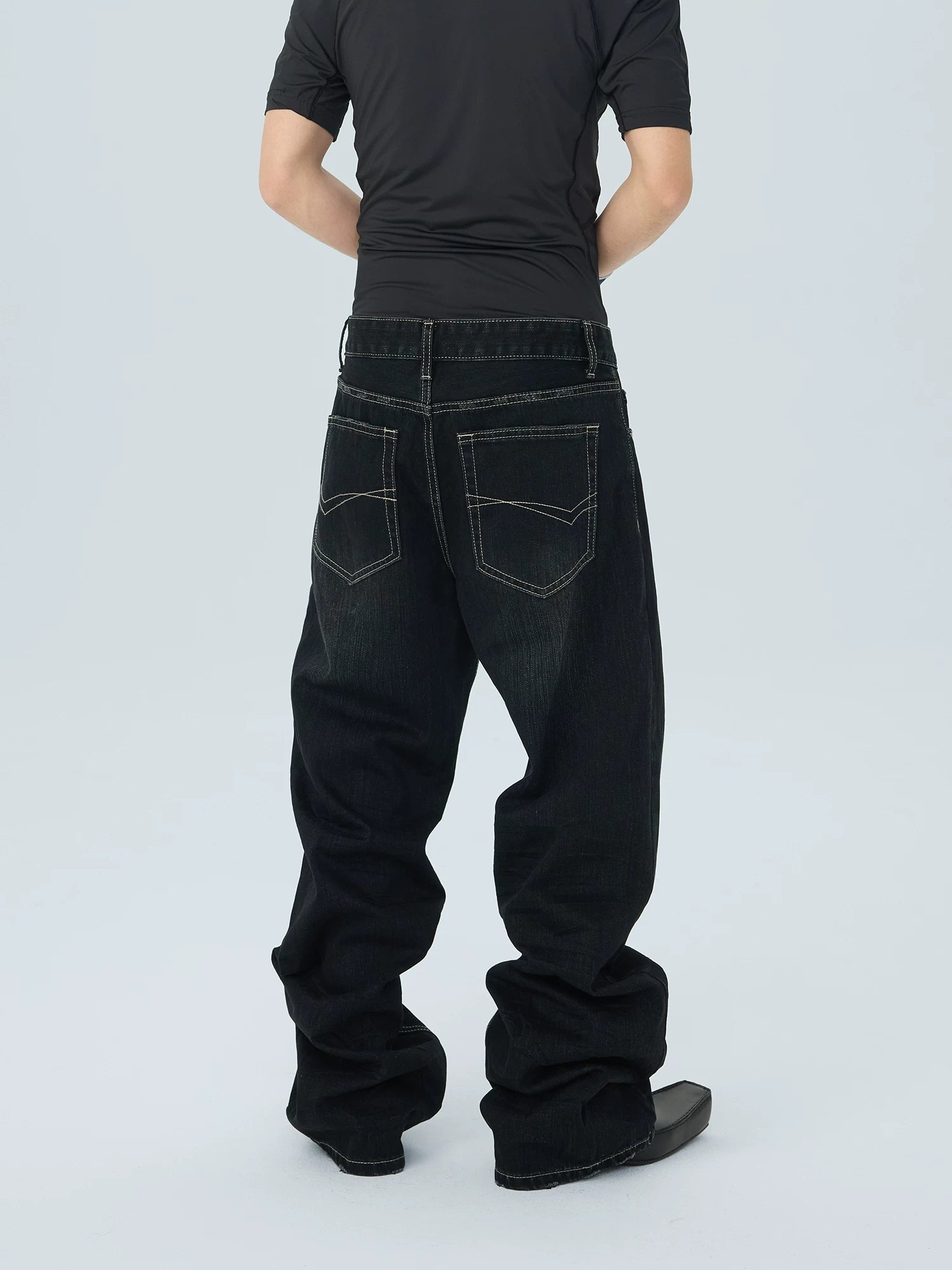 Midnight Fade Stadium Stack Jeans