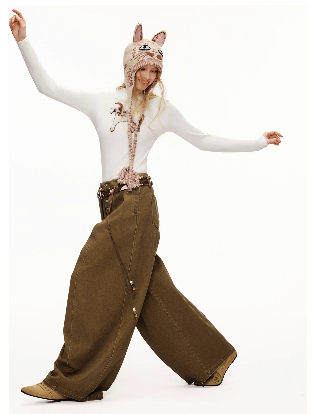 Storybook Stable Wide‑Leg Trousers