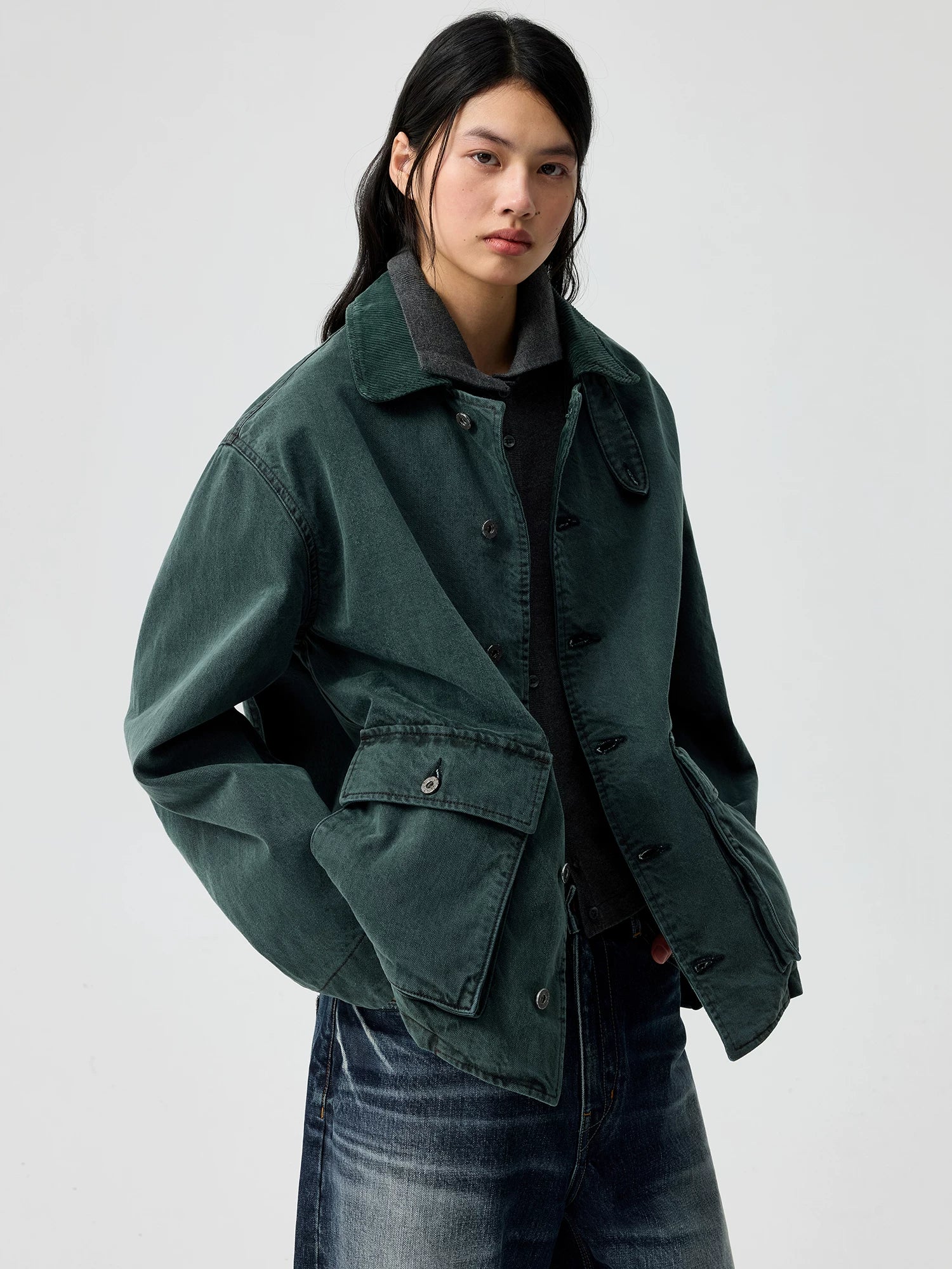Garment-Dyed Utility Jacket
