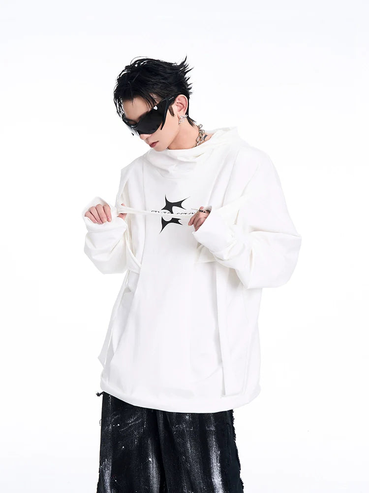 Deconstructed Graphic Hoodie
