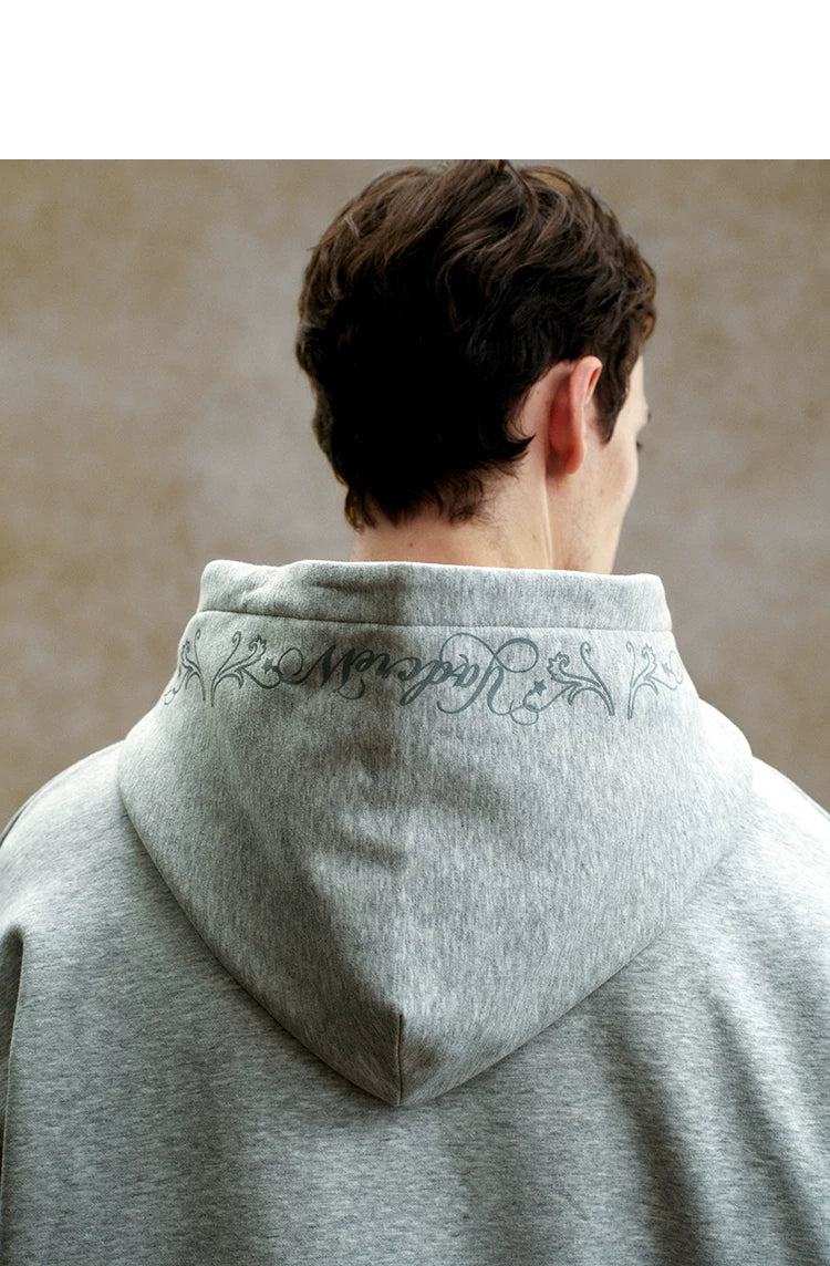 Chandelier Embellished Oversized Graphic Hoodie