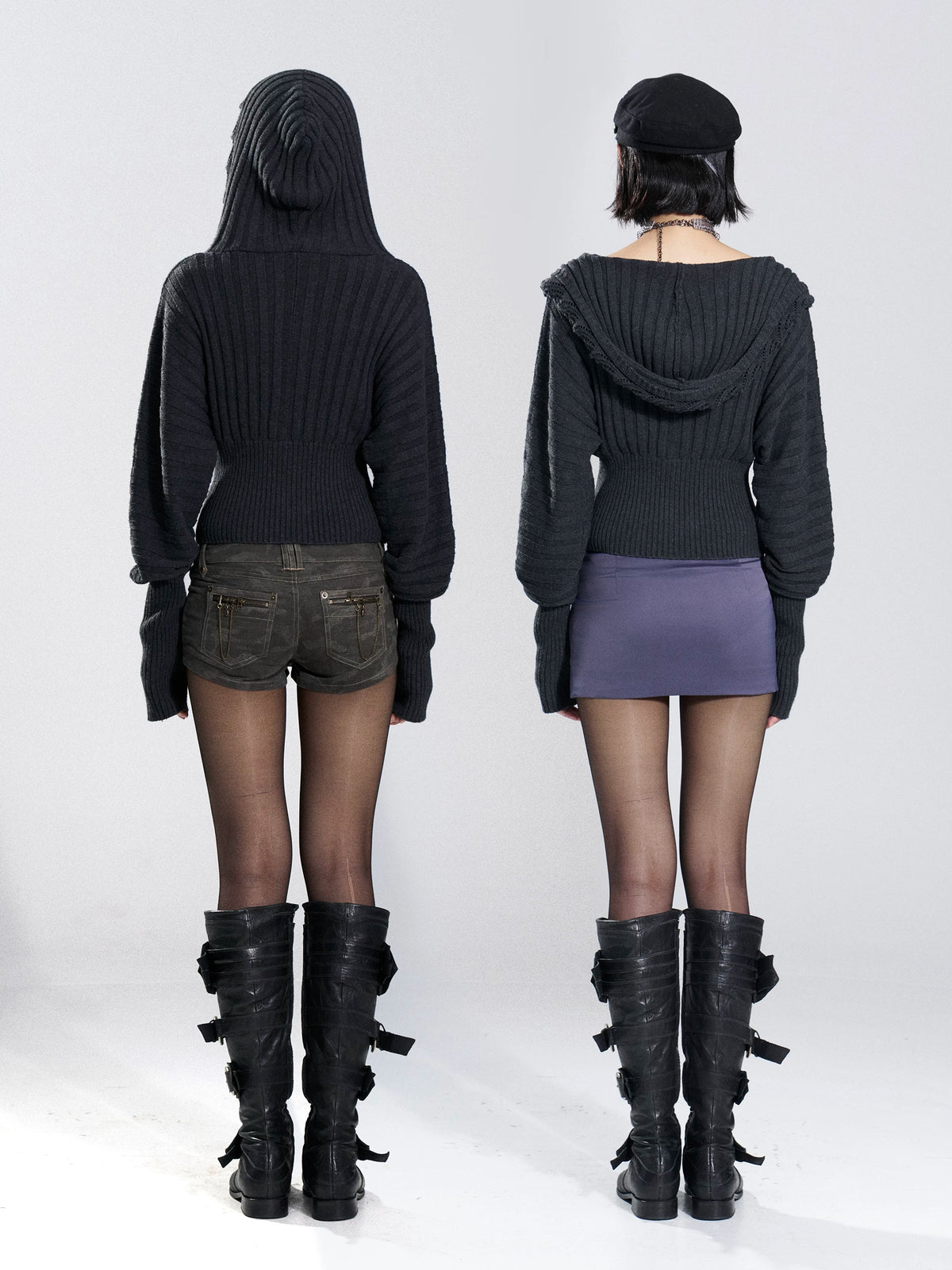 Eclipse Lace-Trim Corset Knit Top