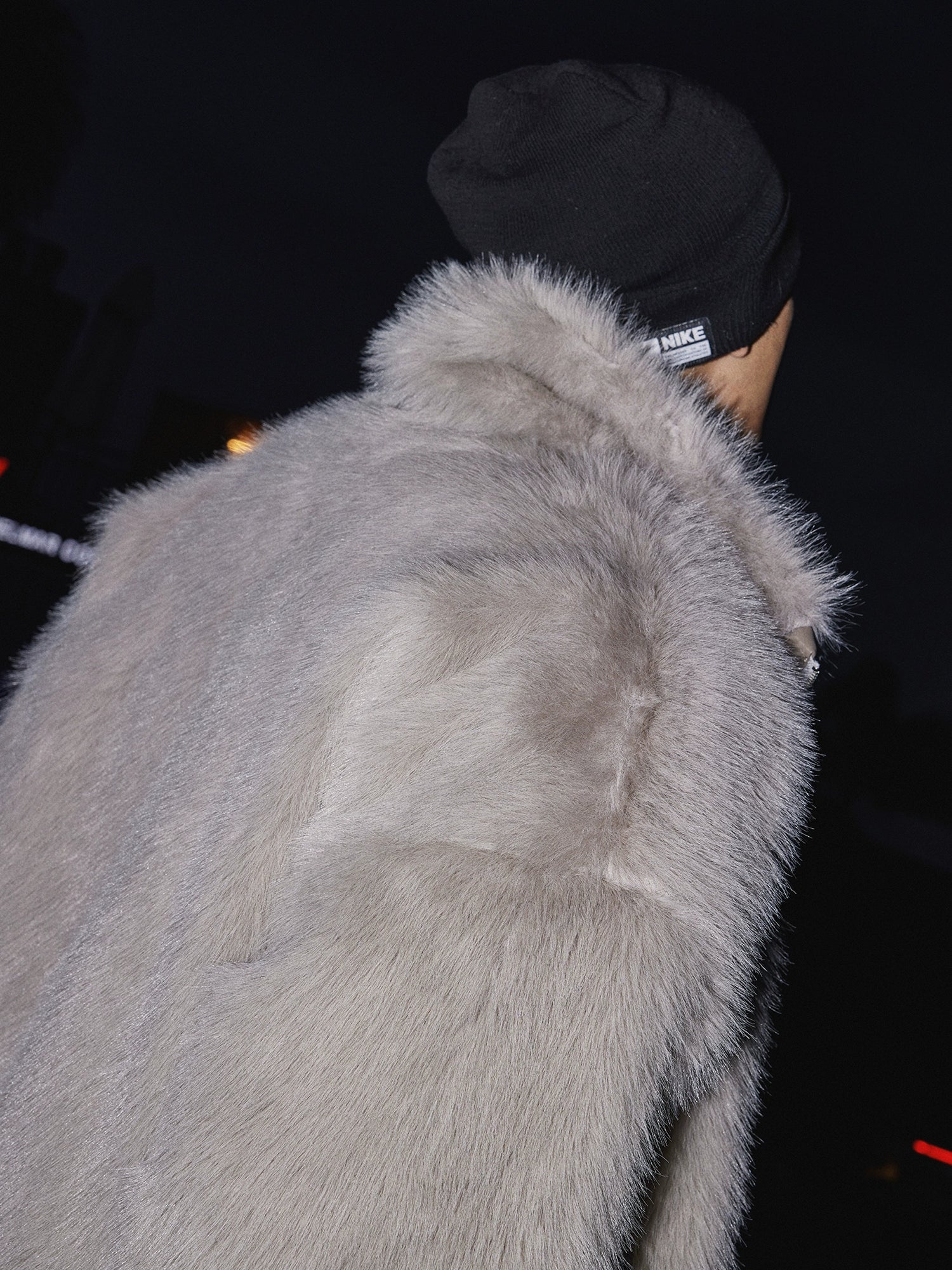 Frosted Luxe Faux Fur Coat