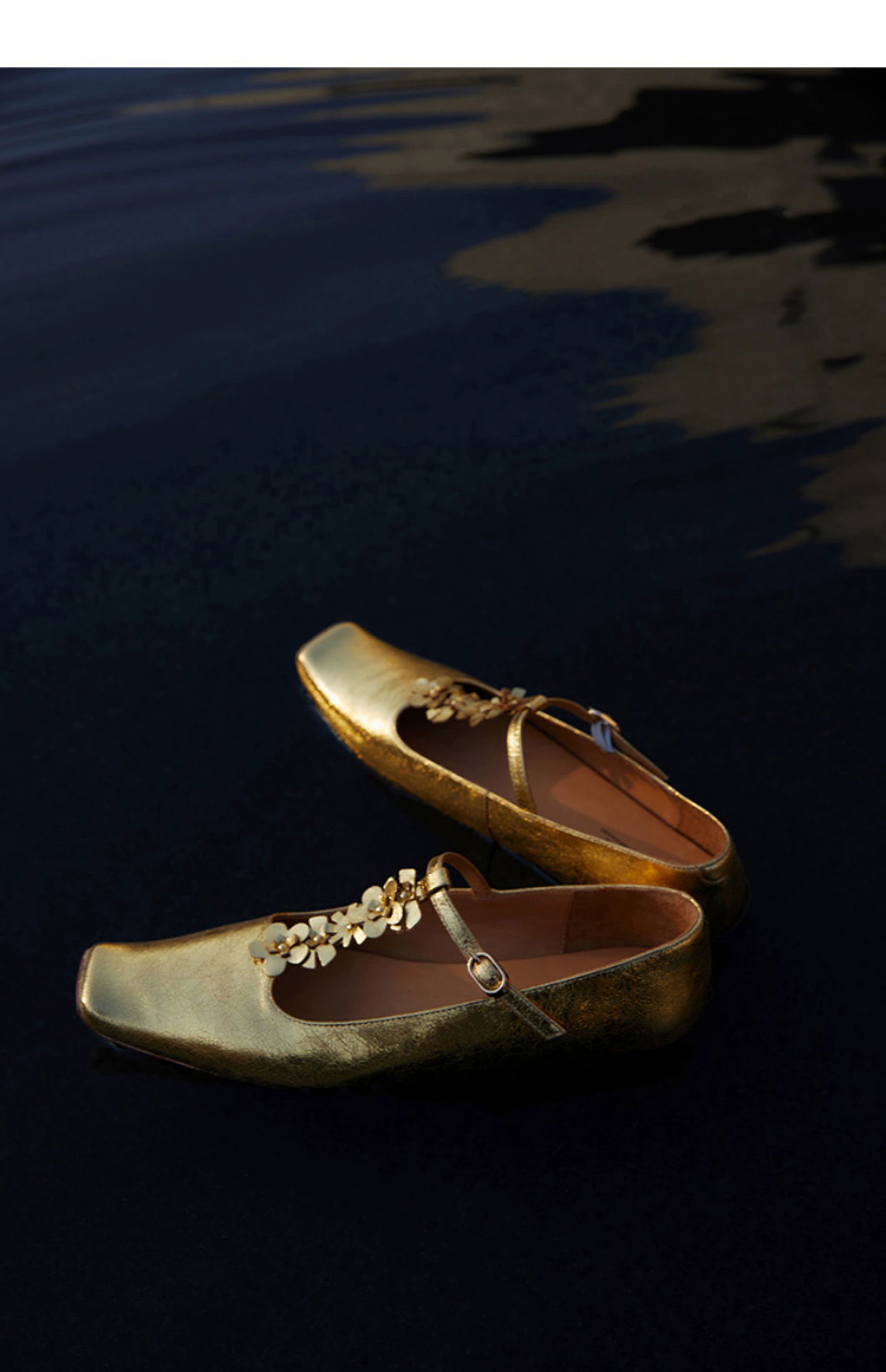 Floral Square Toe Mary Janes