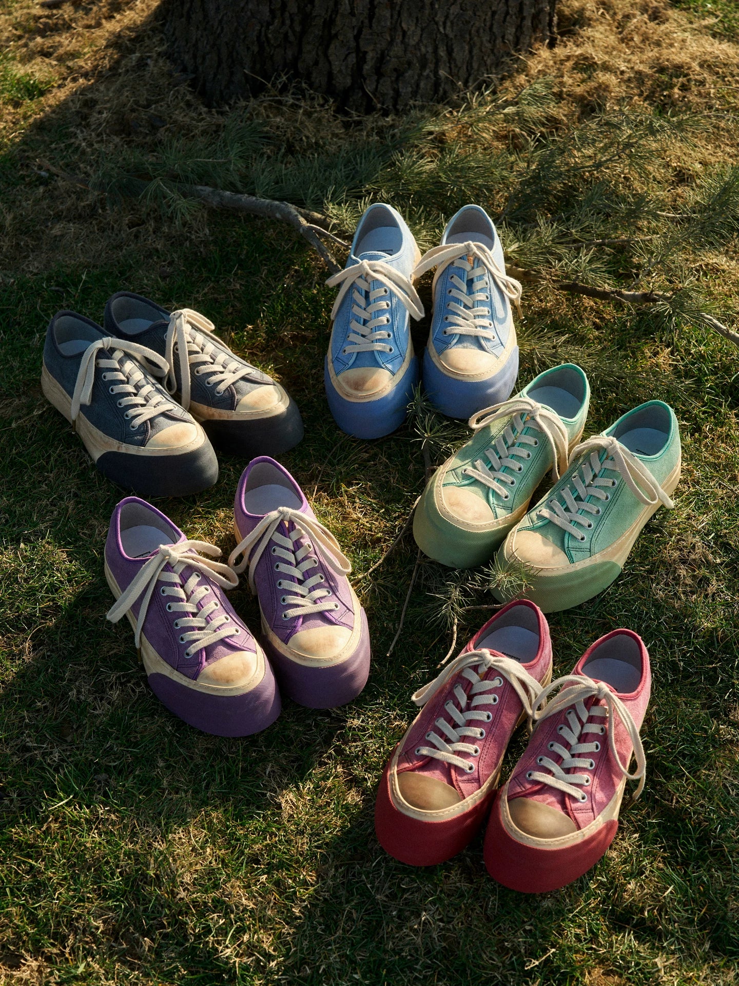 Retro Canvas Platform Sneakers