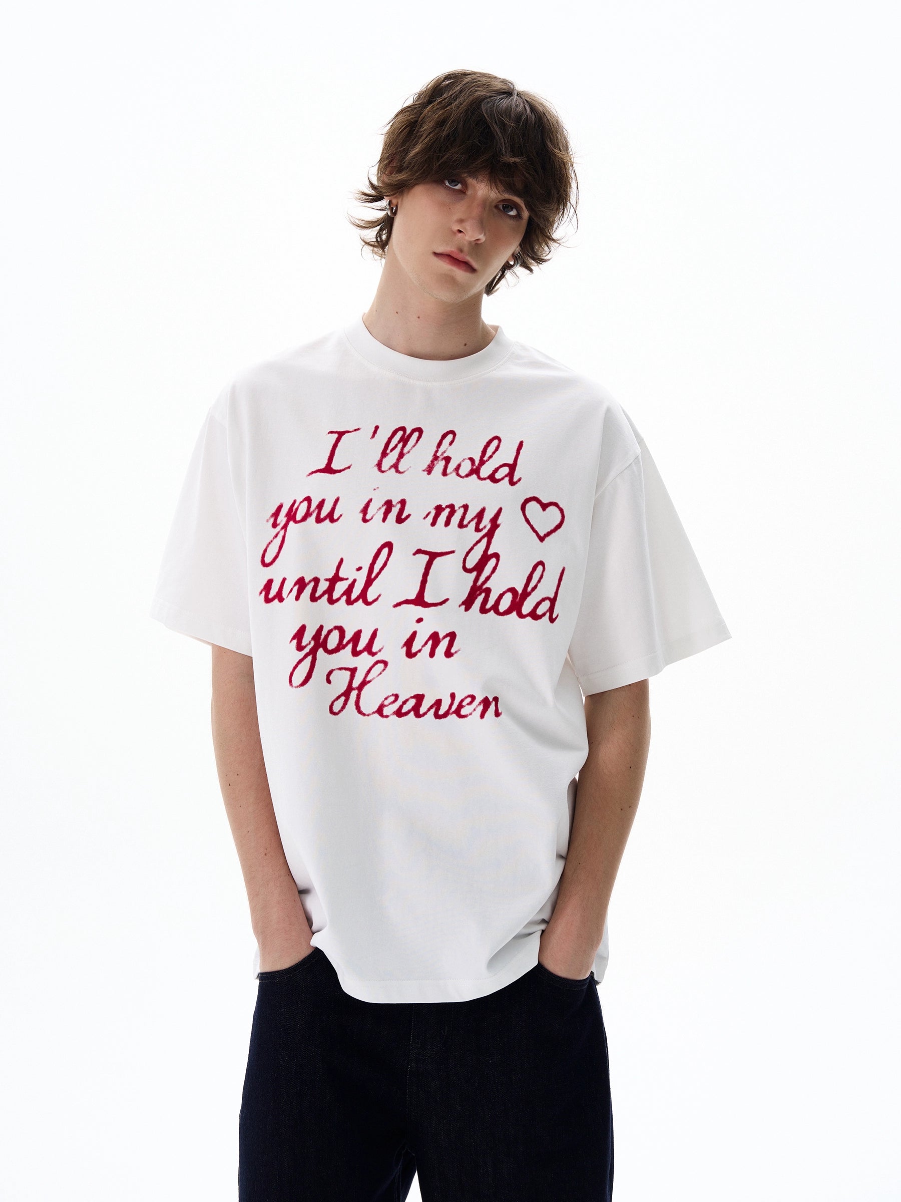 Heaven Script Heart Graphic Tee