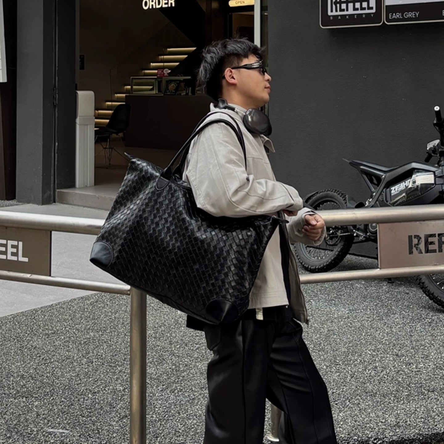Meridian Woven Weekender Tote