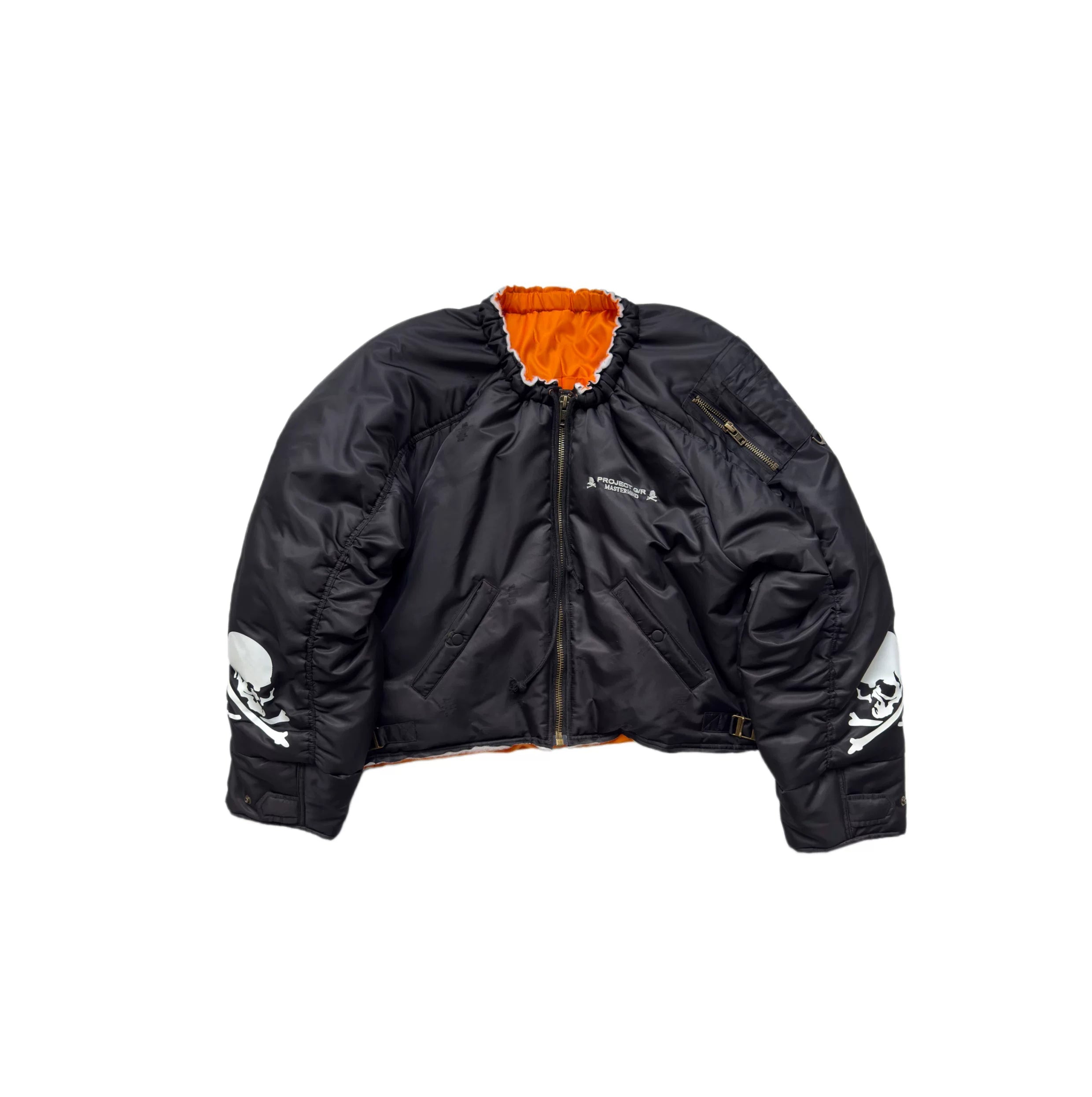 Phantom Skull Puffer Bomber Jacket