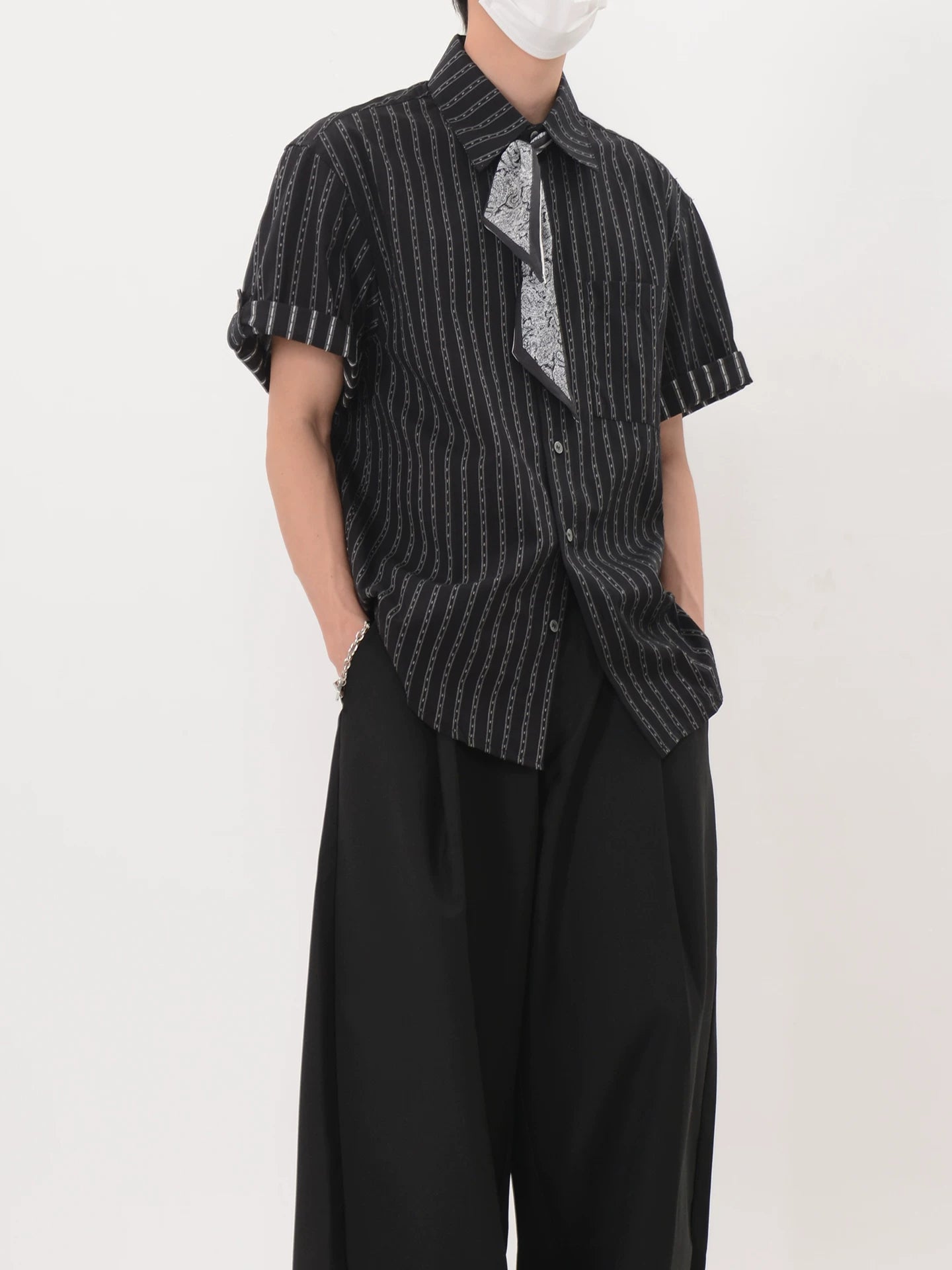 Bandana Chainstripe Short Sleeve Shirt