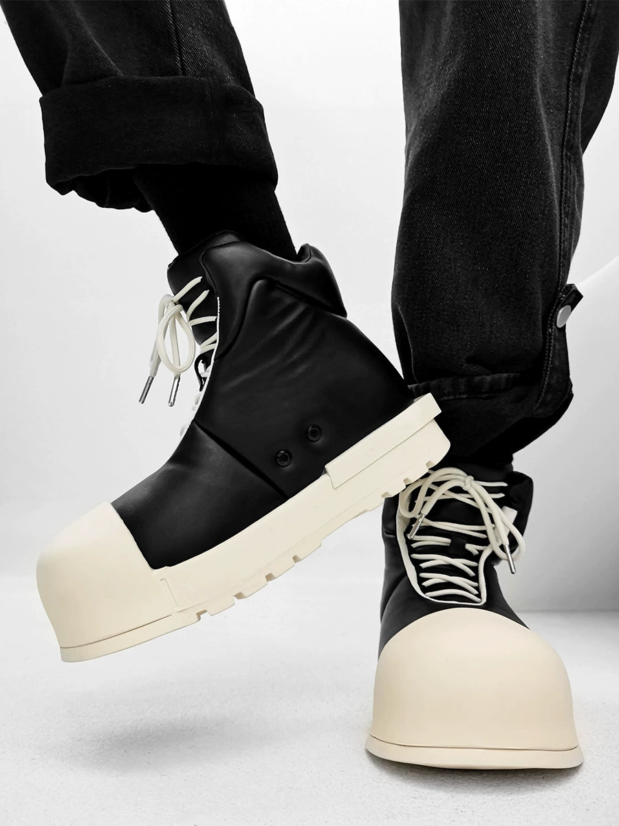 Chunky Black Platform High Tops