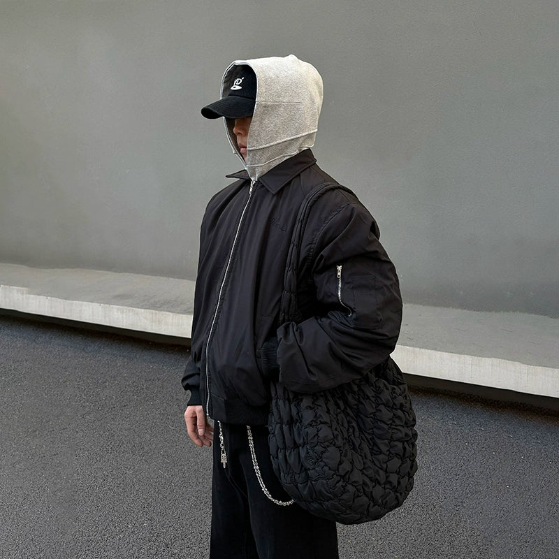 Midnight Harbor Hooded Bomber Jacket