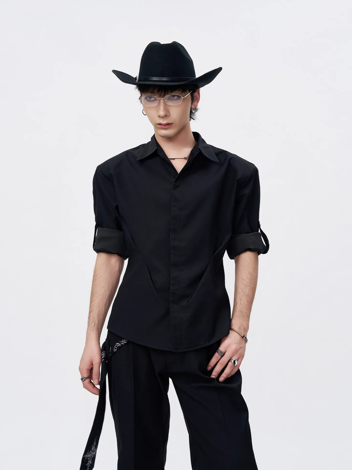Sculpted Seam Fitted Shirt
