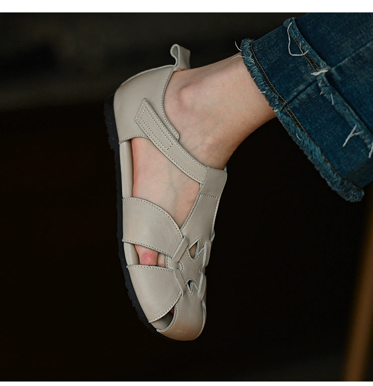 Ivory Petal Cutout Sandals