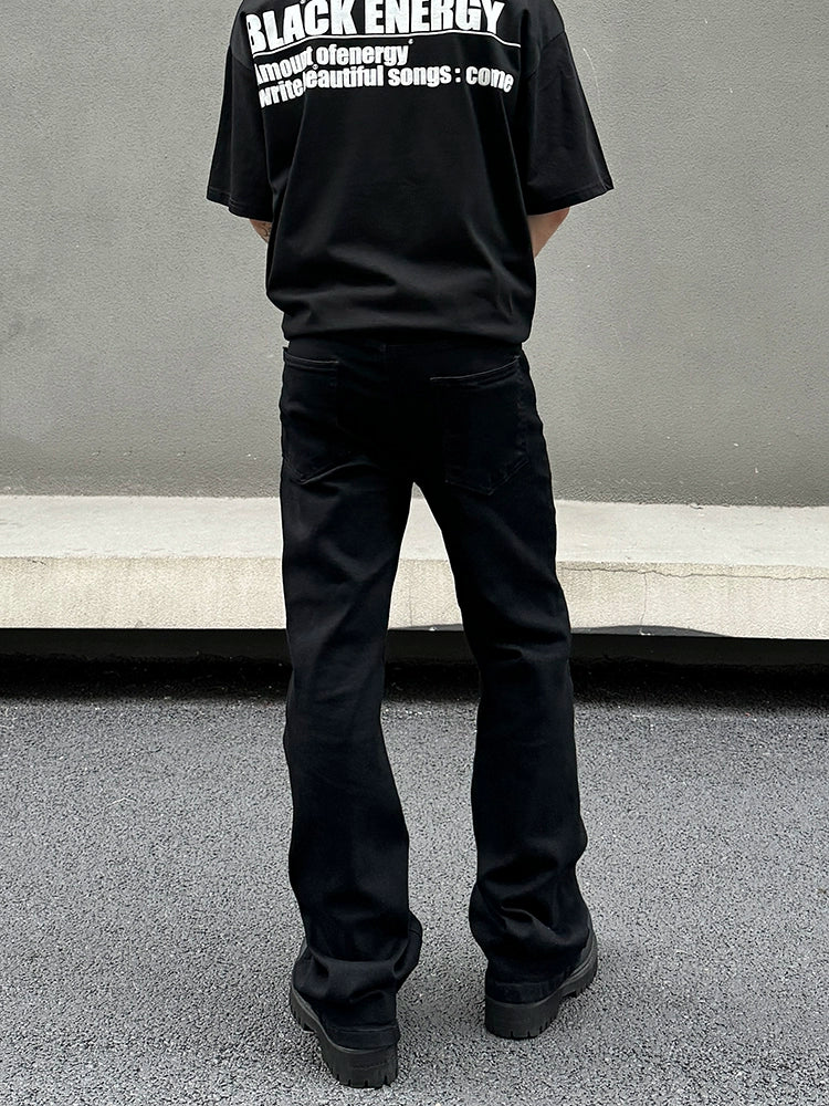 Noir Forge Straight Leg Jeans