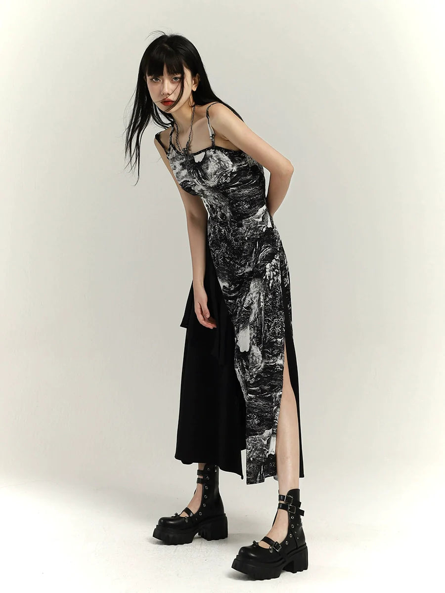 Chinese Suspender Dress - chiclara