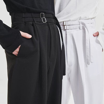 Mono Axis Ring-Belt Trousers
