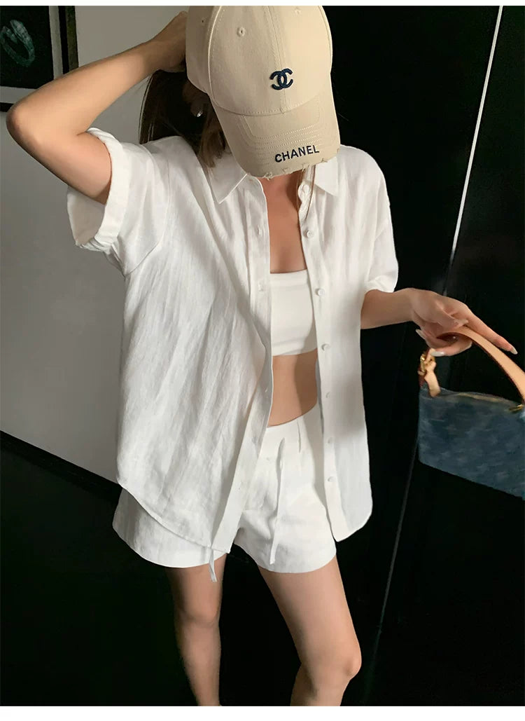 Harbor Breeze Oversized Linen Shirt