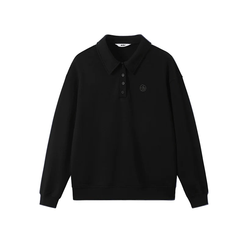 Classic Long-Sleeve Polo Sweater