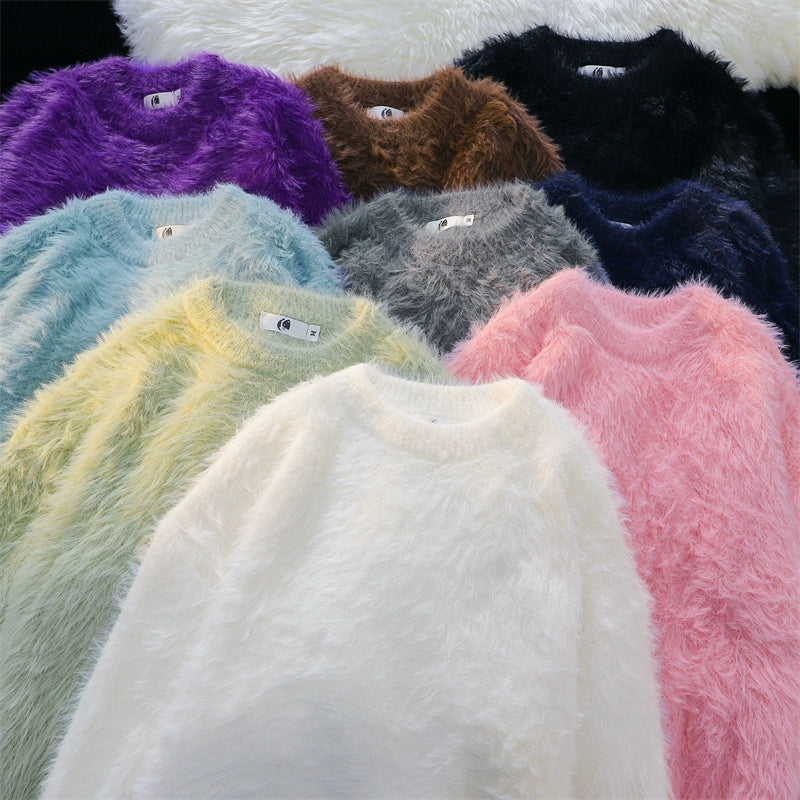 Cozy Fuzzy Knit Sweater Collection