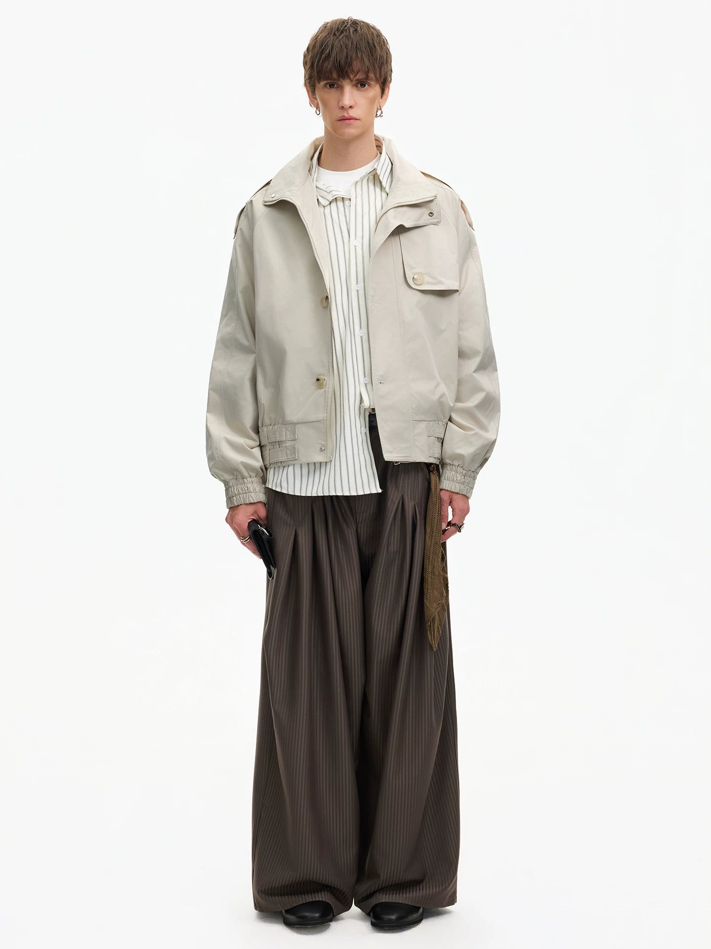 Cinch-Hem Windbreaker Jacket