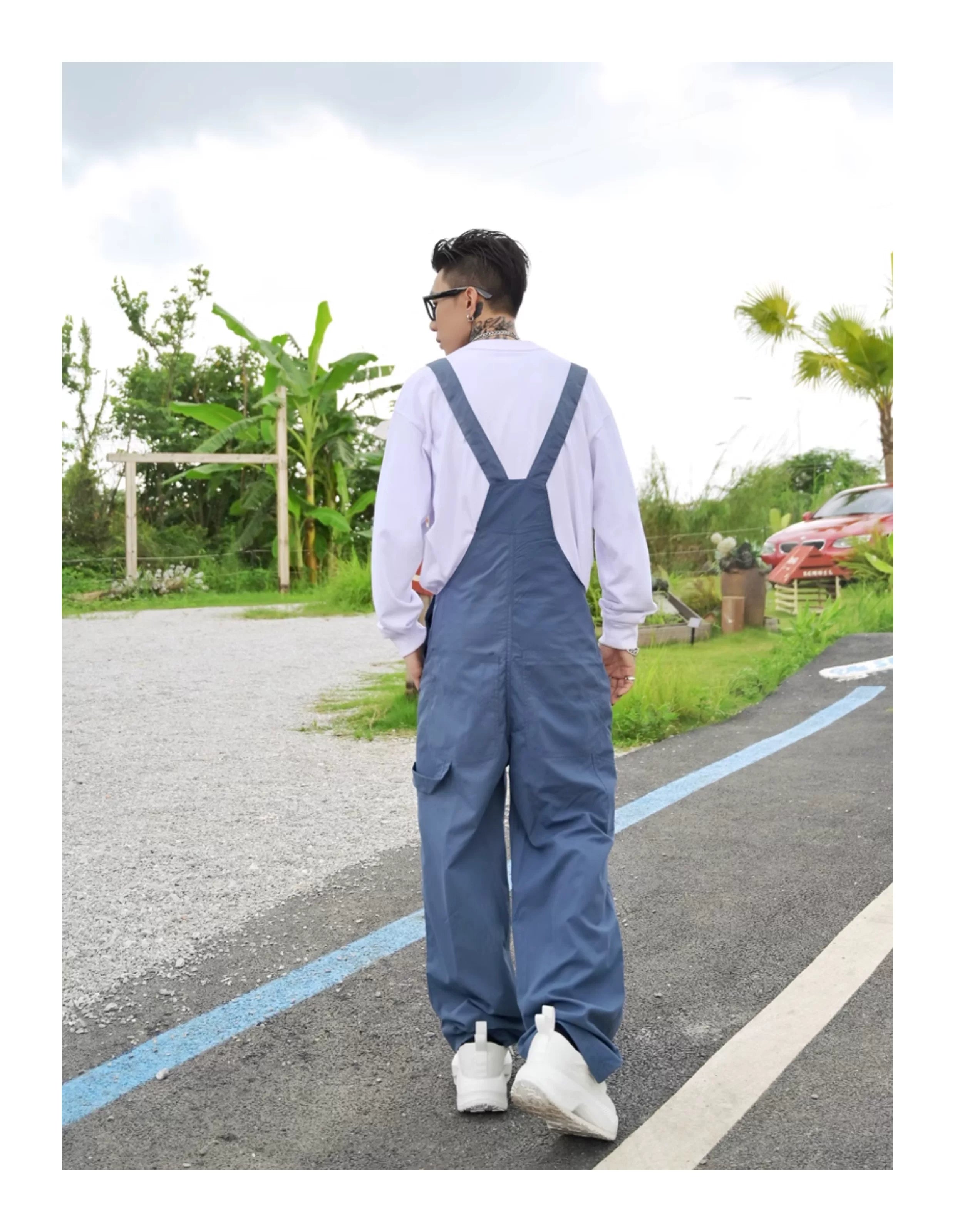 Skyline Workwear Wide‑Leg Overalls