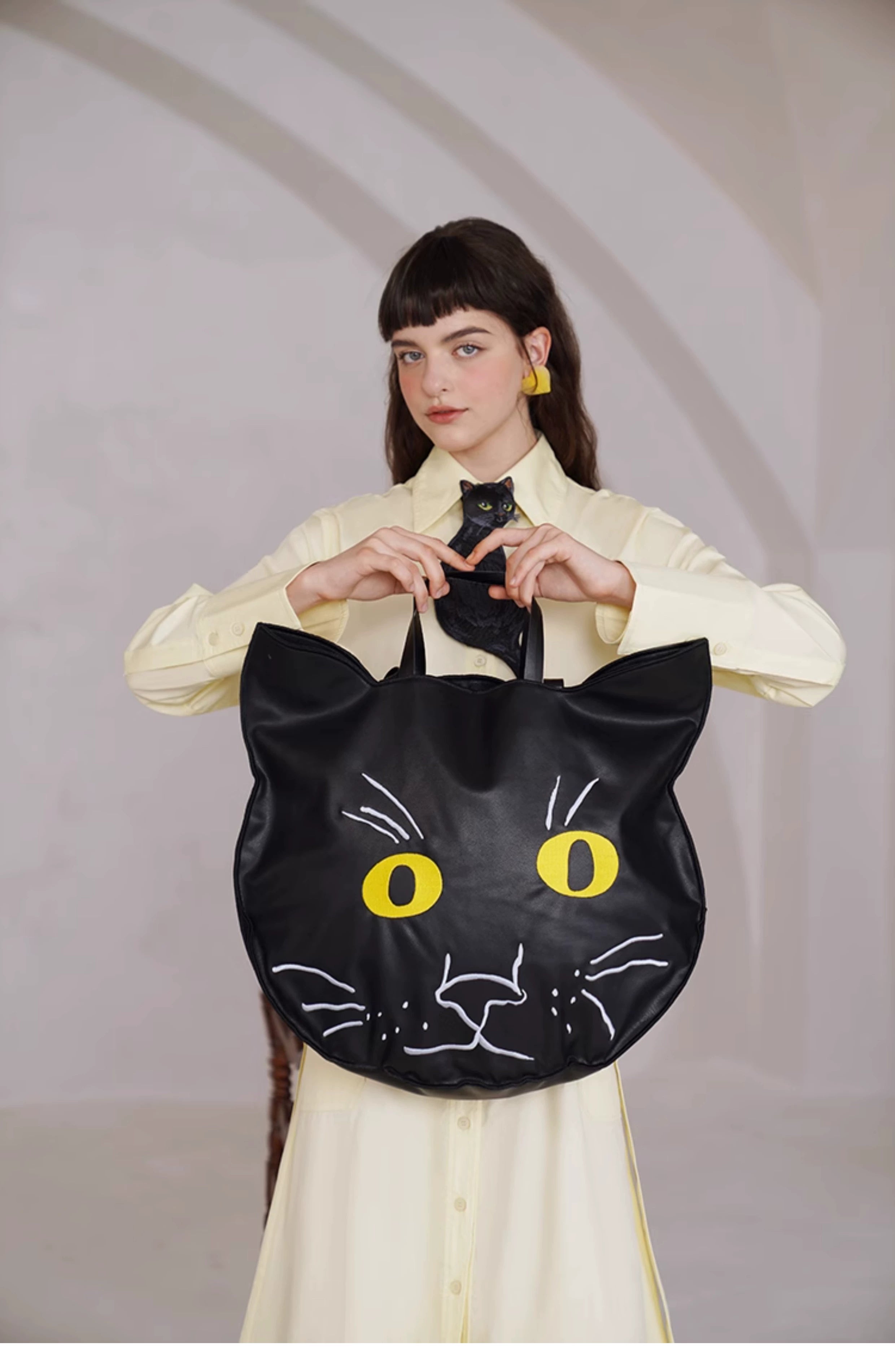 Black Cat Shaped Novelty Tie