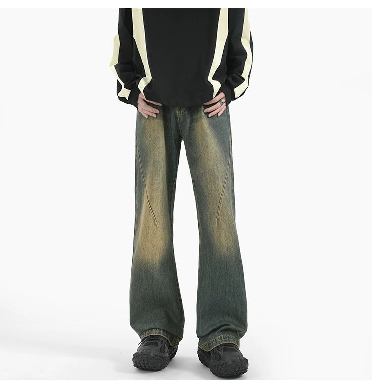 Sunfade Arc Flare Denim Pants