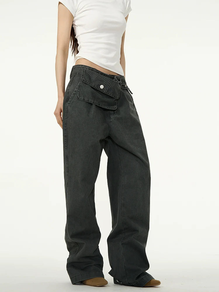 Innovative Waist Bag Denim Jeans - chiclara