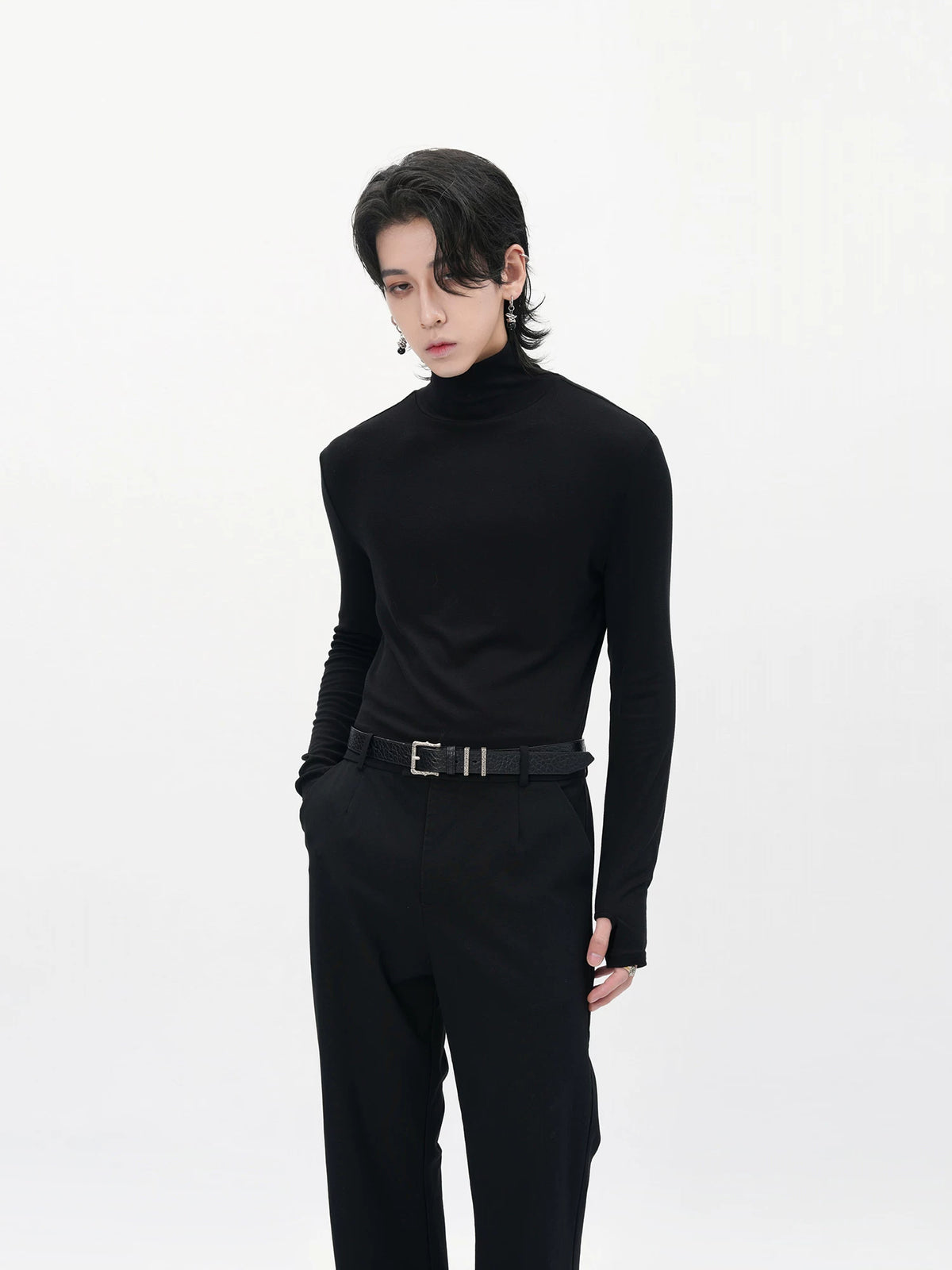 Cuff Mock Neck Top
