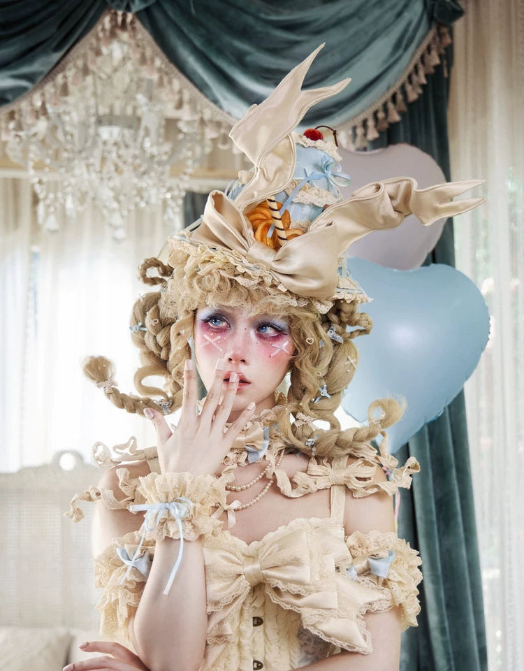 Rosette Lace Cone Party Hat