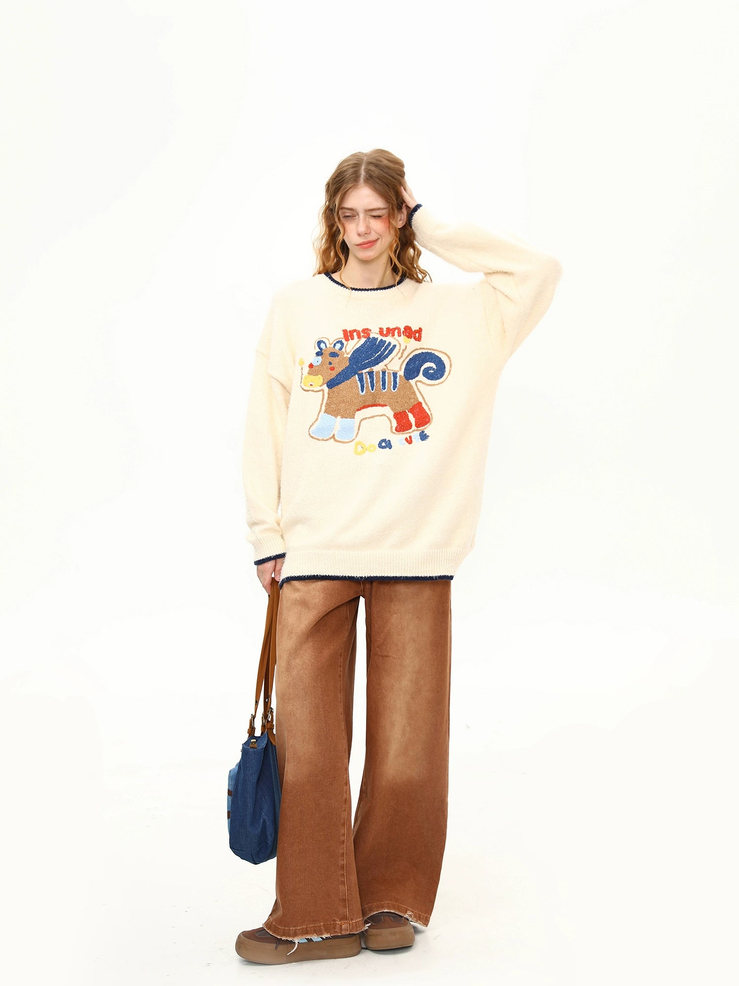 Bonjour Pony Bakery Knit Sweater