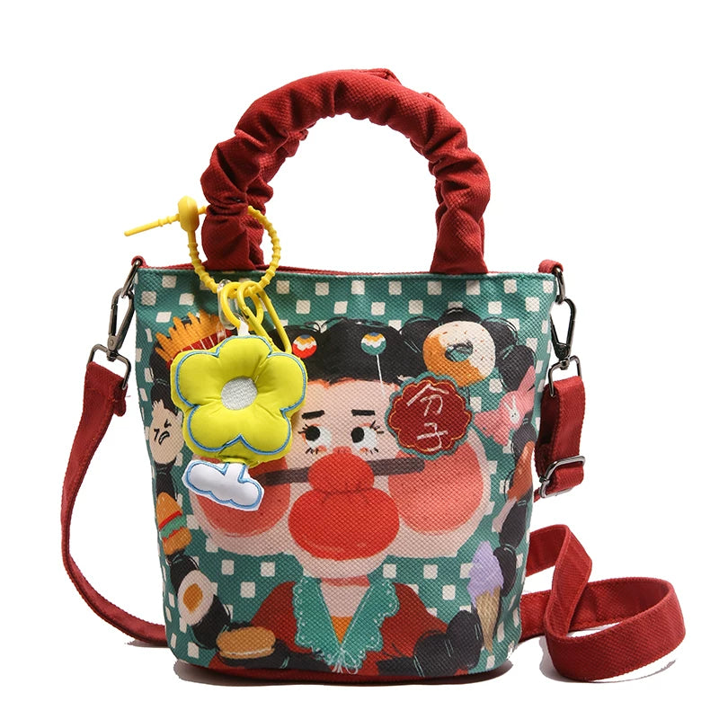 Giggles & Bows Cartoon Tote