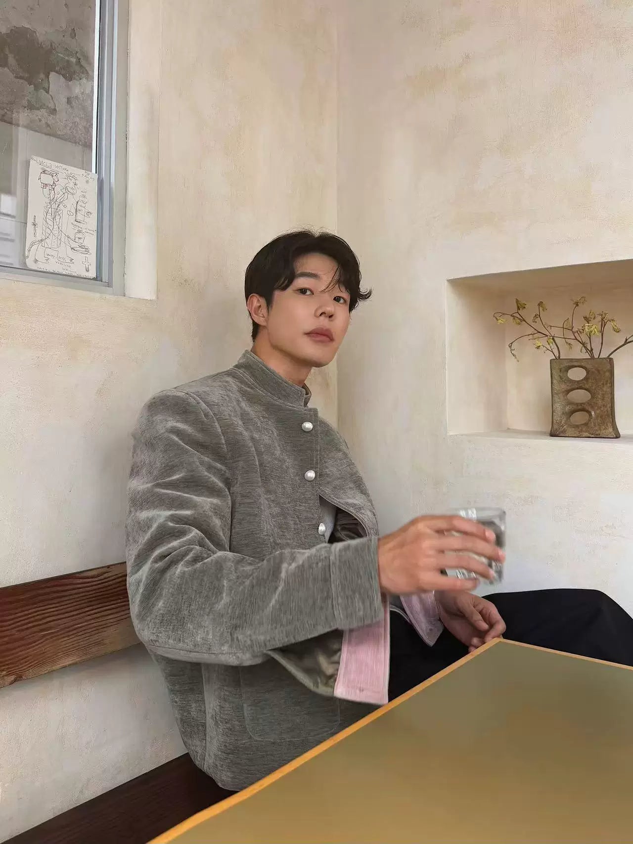 Stone Atelier Linen Mandarin Jacket