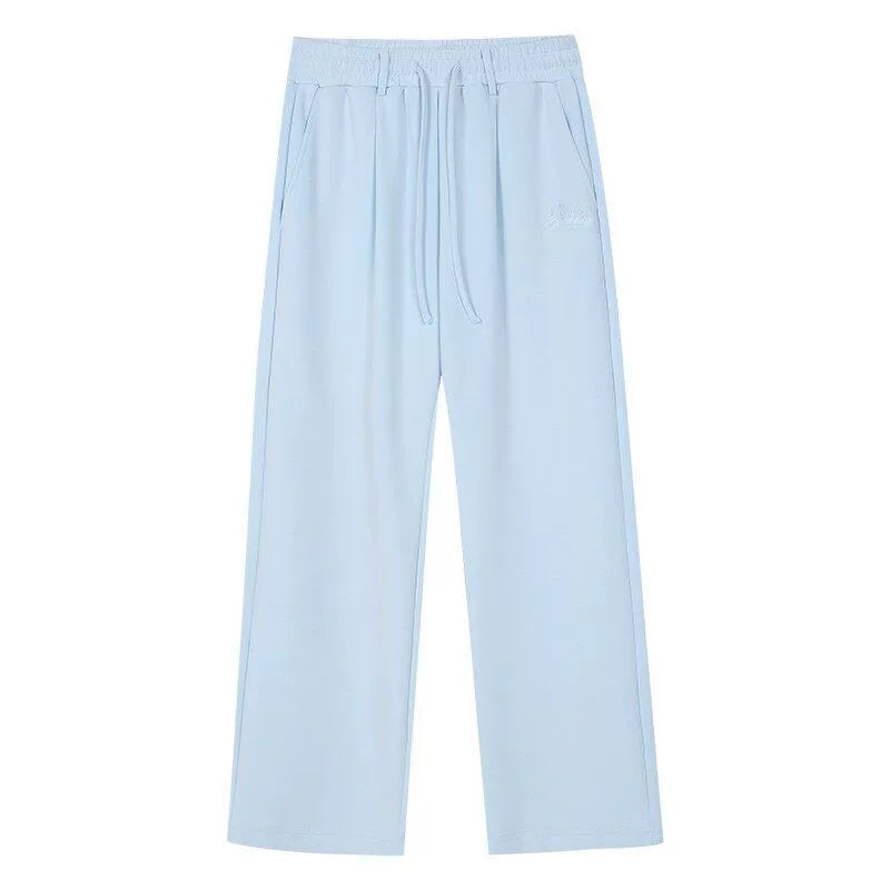 Relaxed Soft Wide-Leg Drawstring Sweatpants