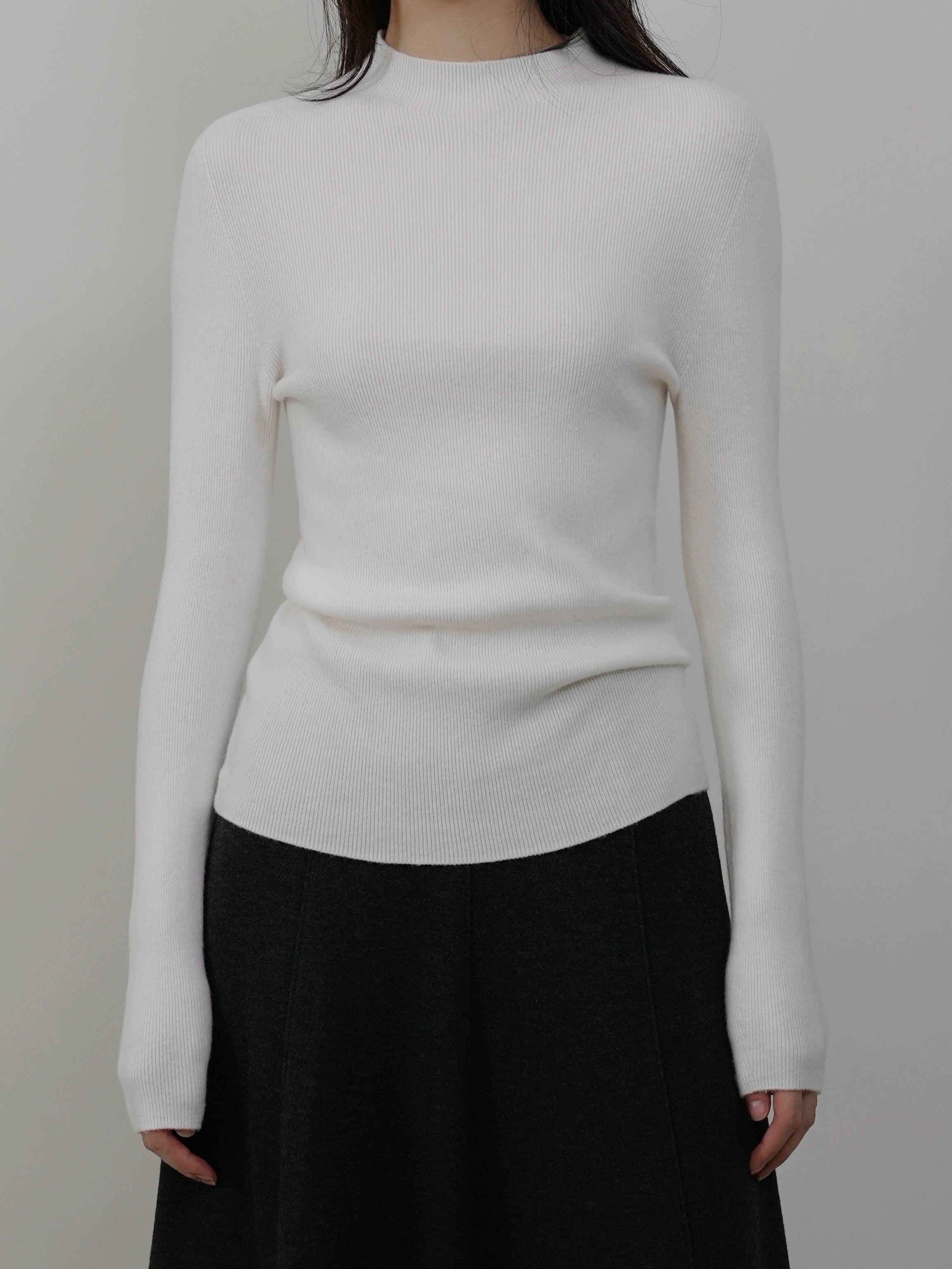 Mock Neck Knit Sweater