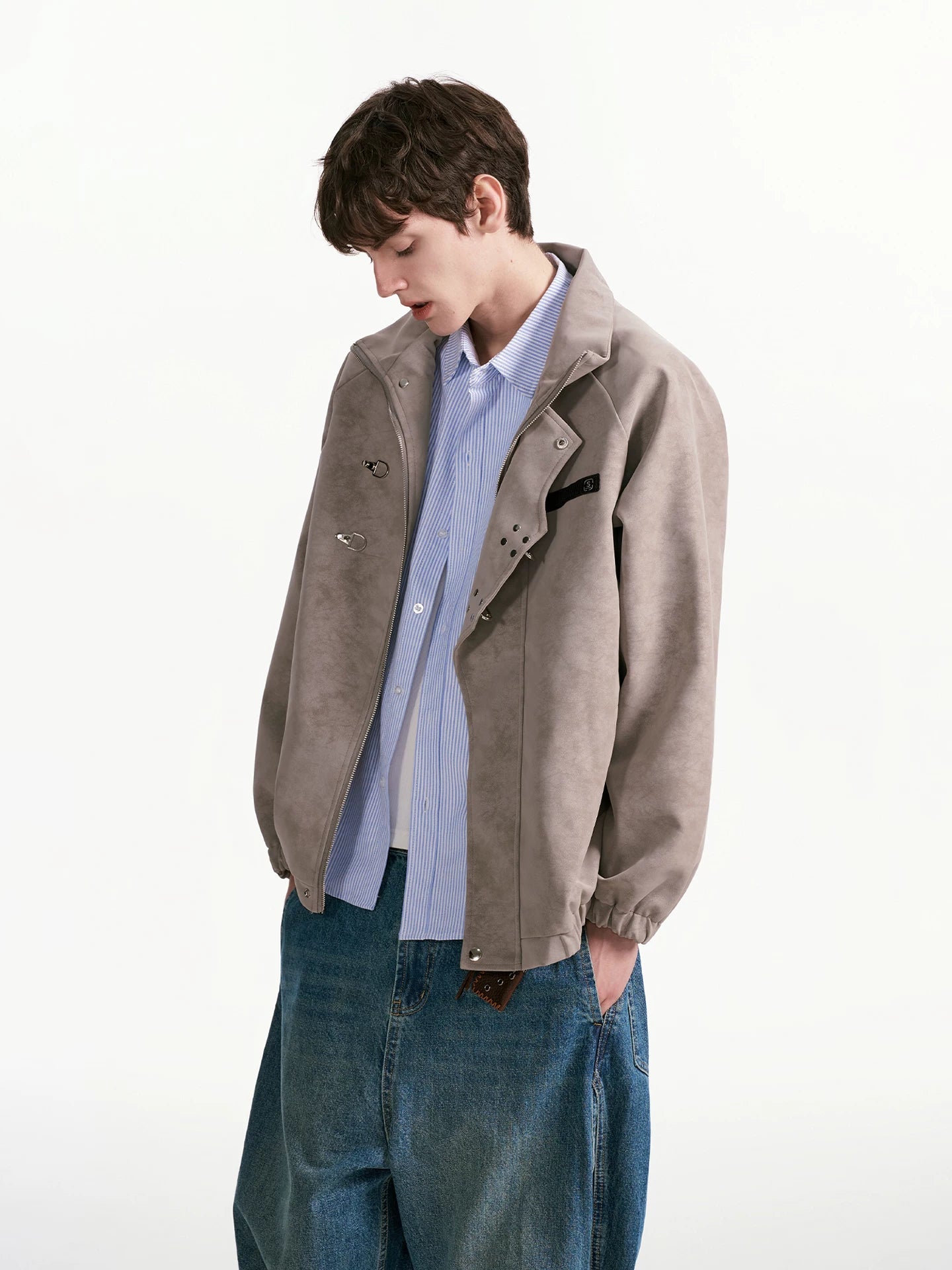 Cinderlock Buckle High‑Neck Jacket