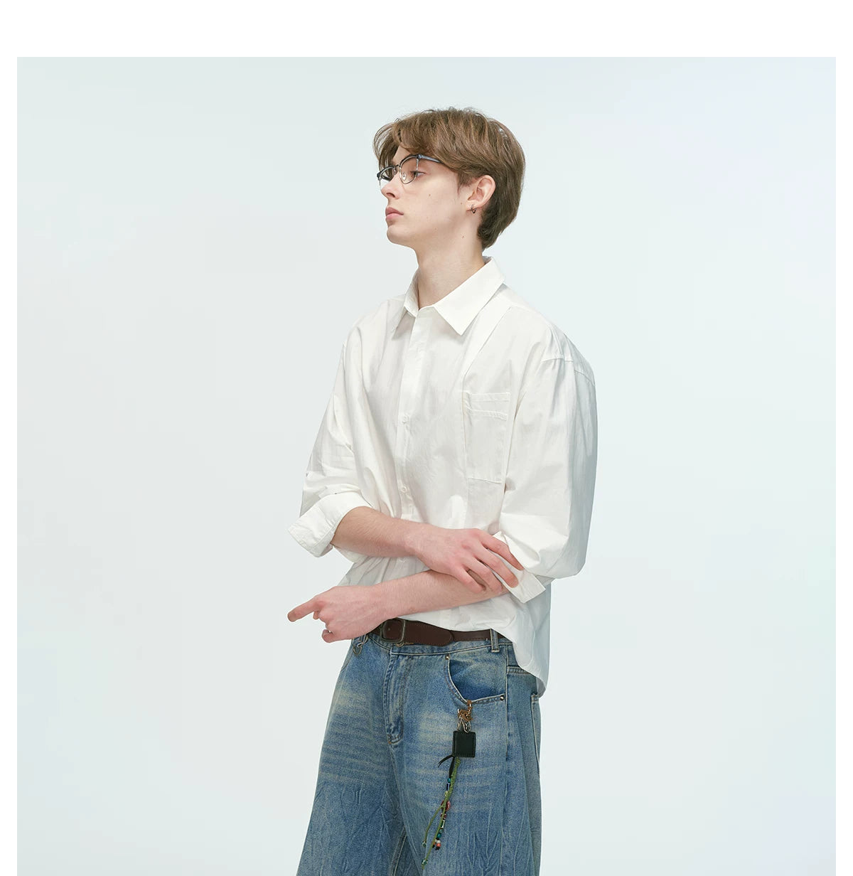 MonoFrame Relaxed Poplin Shirt