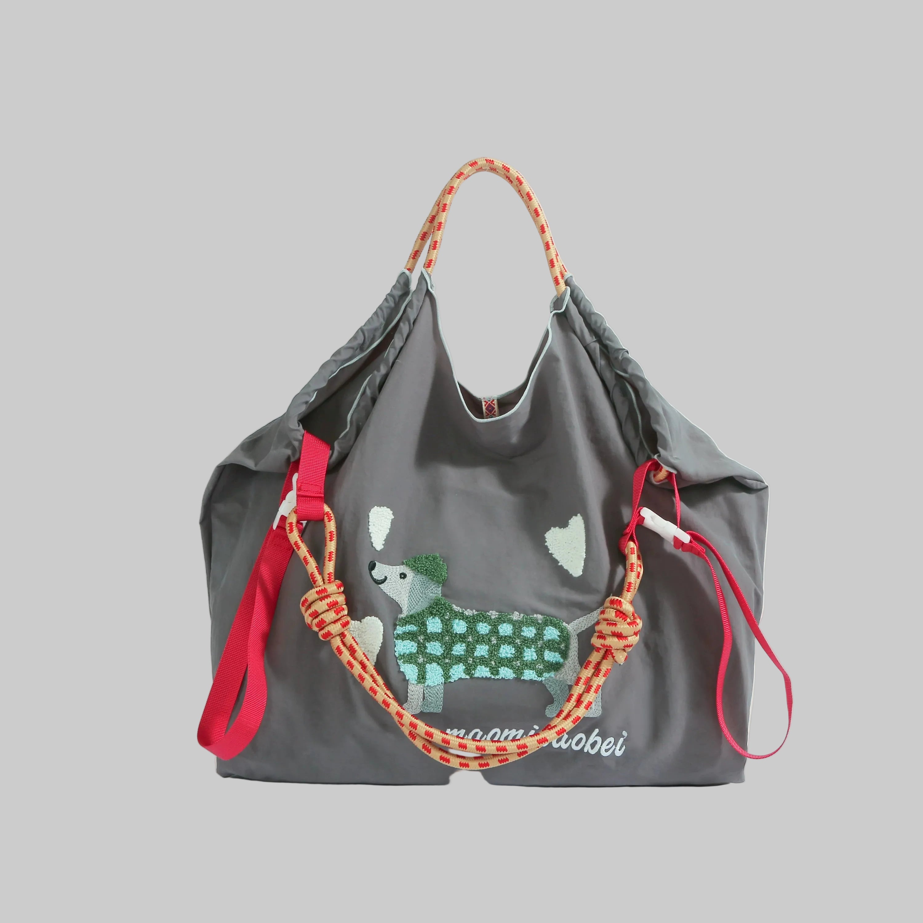 Cloudy Dachshund Sling Tote