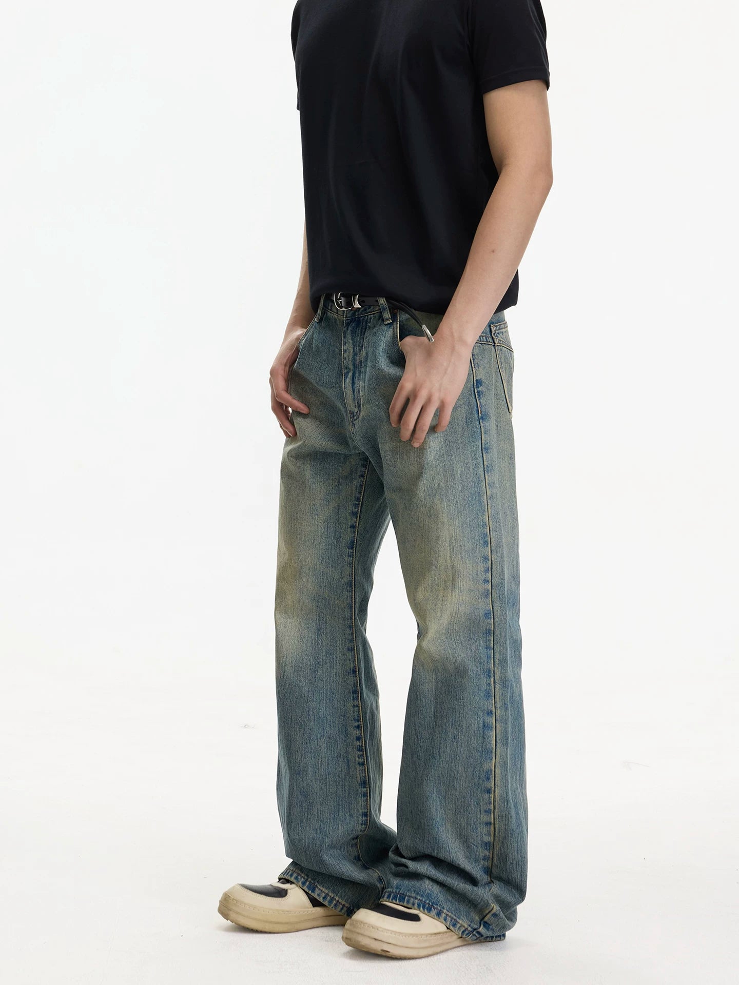 Shoreline Fade Relaxed Flare Jeans